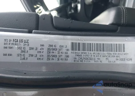 2019 Jeep Grand Cherokee Altitude 4X4 z USA, uszkodzony, nr VIN 1C4RJFAG9KC563116